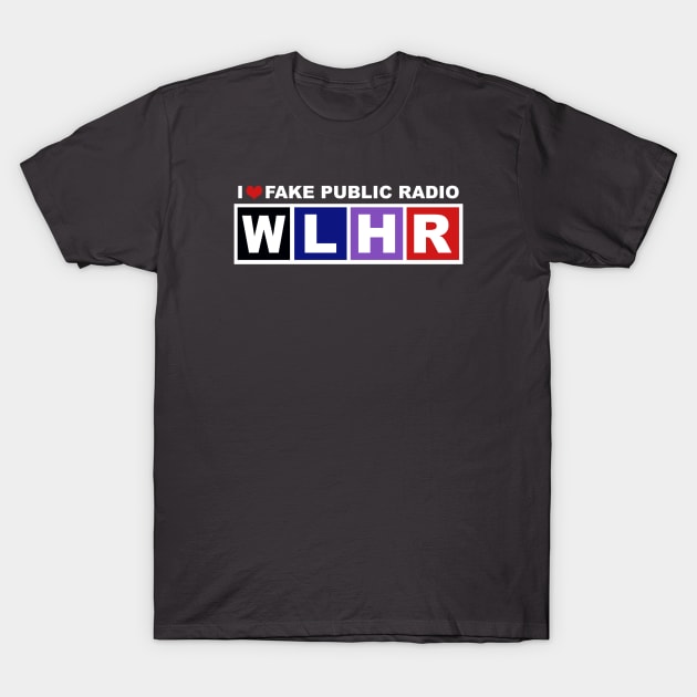 I Heart Fake Public Radio T-Shirt by Left Handed Radio